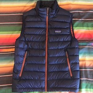 Patagonia down sweater vest men's size xs Navy